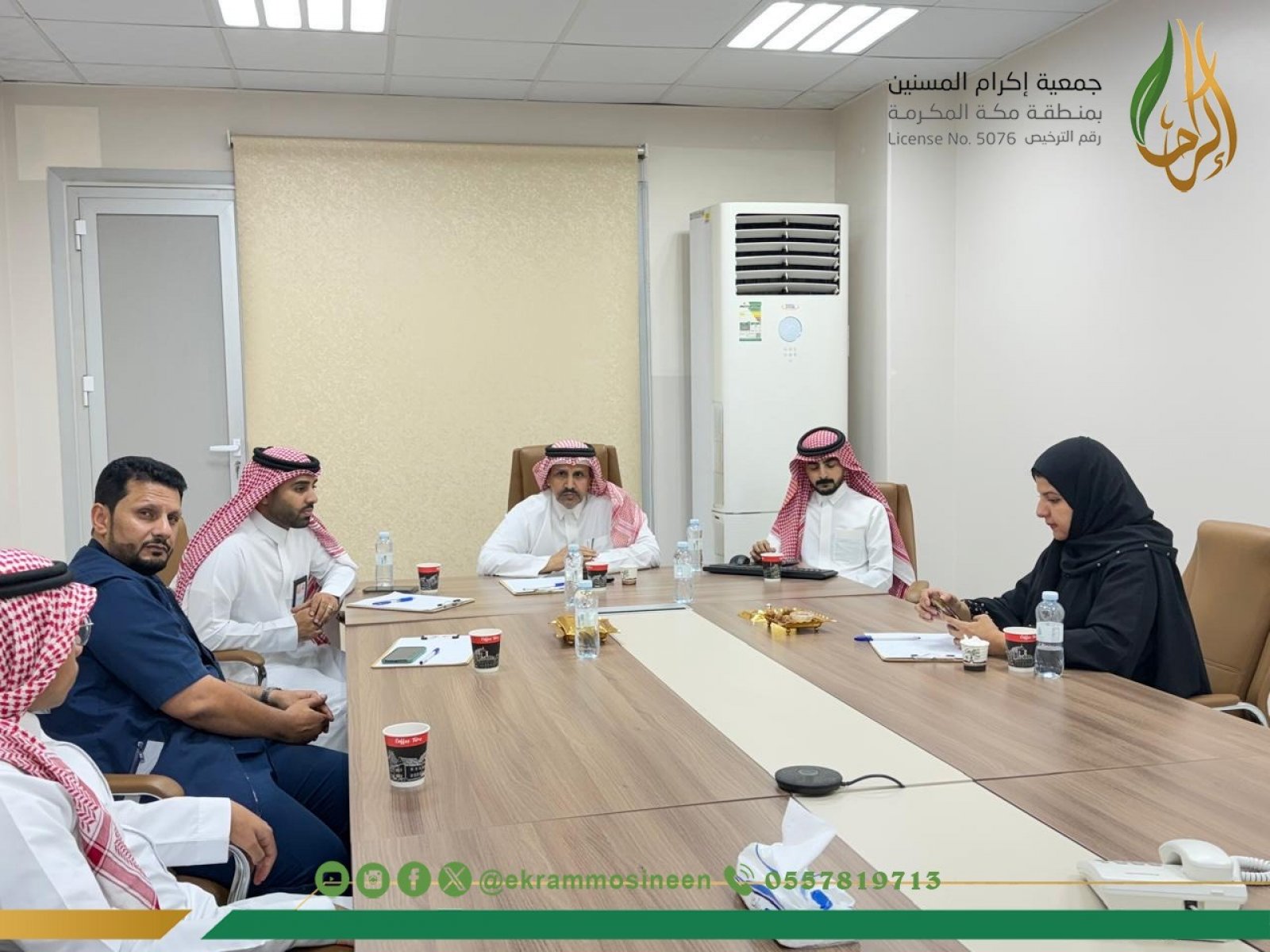 استقبلت جمعية اكرام المسنين  اليوم وفدًا من فريق ذات التطوعي